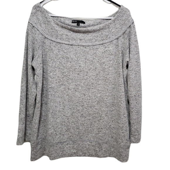 Gibson boatneck top, Color gray, Size M - Picture 3 of 10